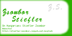 zsombor stiefler business card